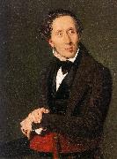 Christian Albrecht Jensen Portrait of Hans Christian Andersen oil painting